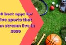 best apps for live sports